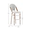 Flash Furniture Lourdes Stackable IndoorOutdoor French Bistro 30 High Barstool, WhiteGray and Bamboo Finish SDA-AD642001-F-BS-WHGY-NAT-GG - alternate 10